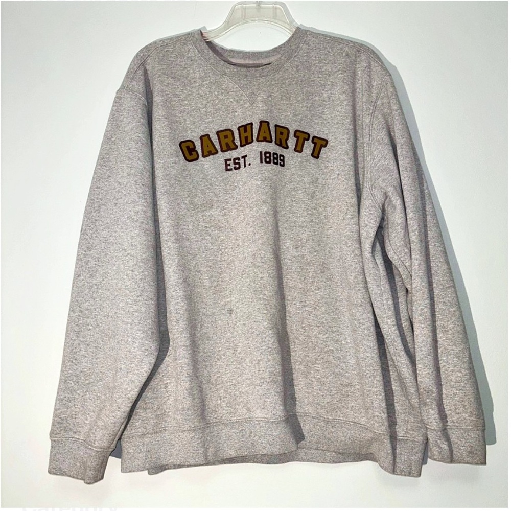 Carhartt Heather Gray Crewneck Sweater